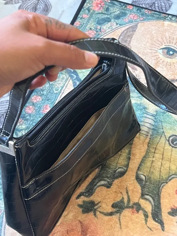 Y2k vintage Classic Black Shoulder Bag - Image 6