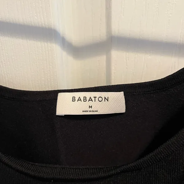 Aritzia Babaton Jet Black Knit Top - Image 2