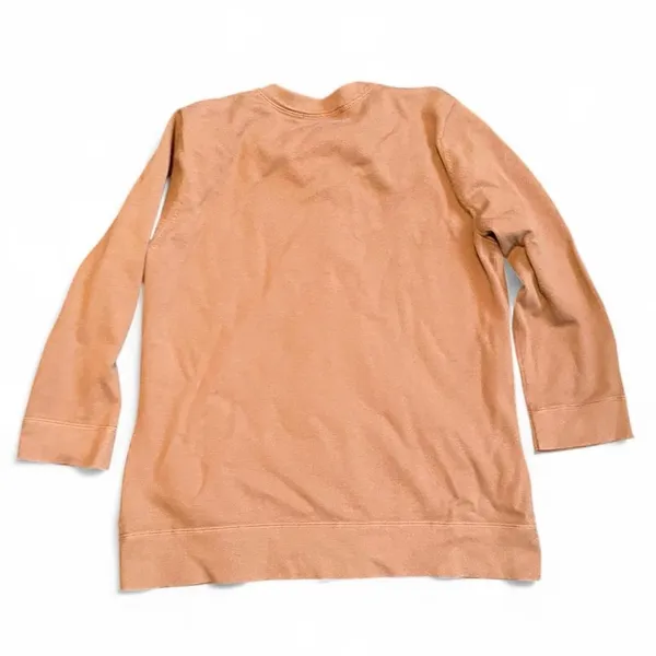 Eddie Bauer Women’s L Brown Knit Cotton Nylon Button-Up 3/4 Sleeve Cardigan - Image 4