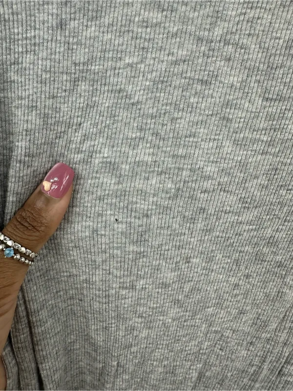 Aerie Gray Long Sleeve Real Soft Shirt Size Small Loungewear - Image 5
