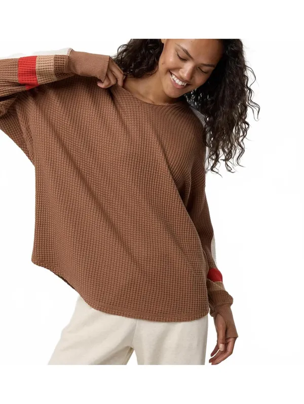 AE OFFLINE By Aerie Wow! Waffle Notch Neck Long Sleeve T-Shirt American Eagle XS - Image 5