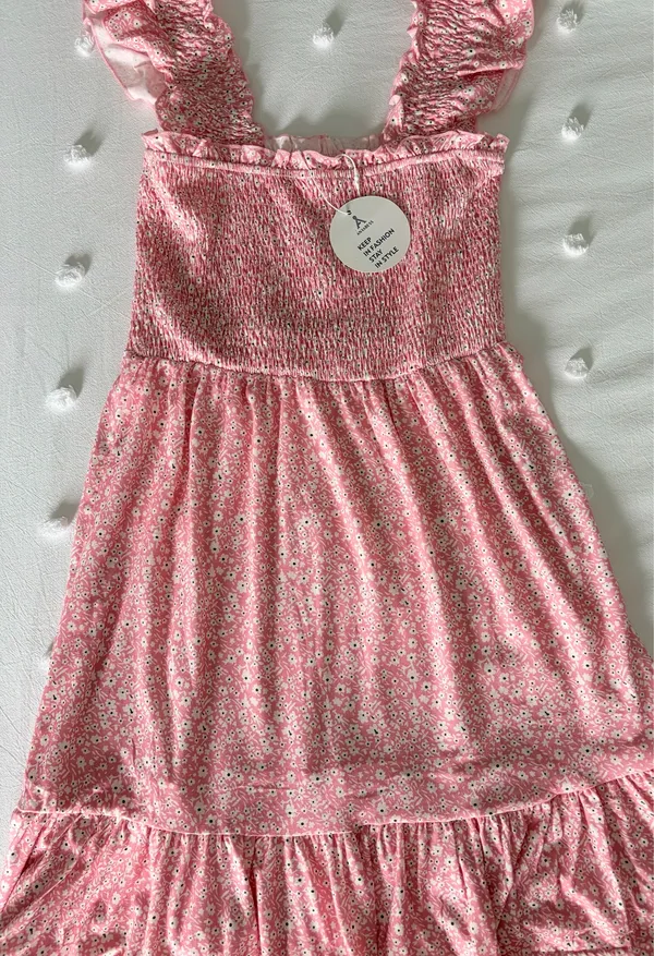Amazon Pink Floral Dress - Image 2