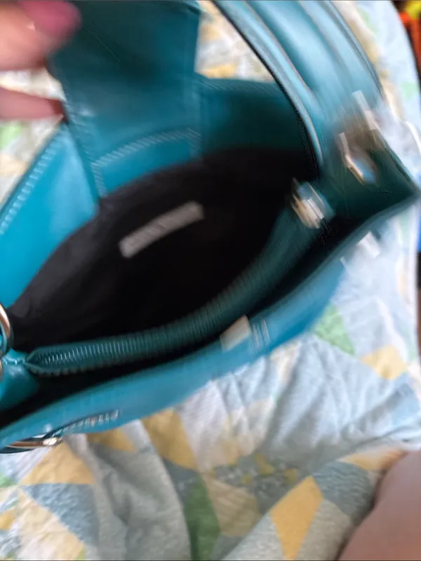 Teal Women's Shoulder Tote Bag Vintage Tommy Hilfiger - Image 4