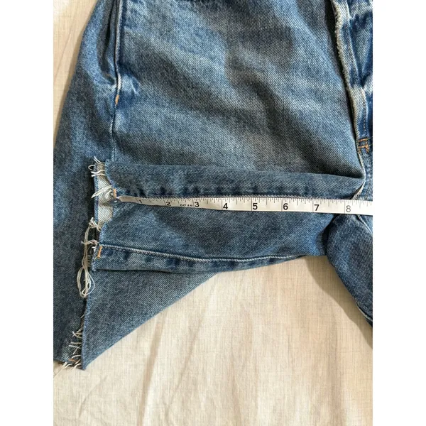 We The‎ Free FP Boomerang Denim Shorts Womens 27 Blue Crossover High Rise - Image 9