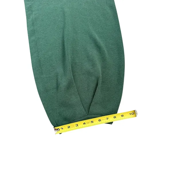 Free People Beach Freya parachute wide-leg green knit pants size XL - Image 9