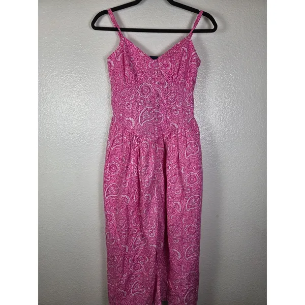 Roller‎ Rabbit x Target Pink Paisley Midi Dress XS Cotton Scallop Hem NWT - Image 3