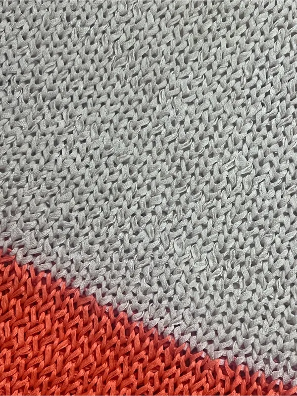 Zara Cream Coral Orange Open Knit Short Sleeve Top Size S - Image 11