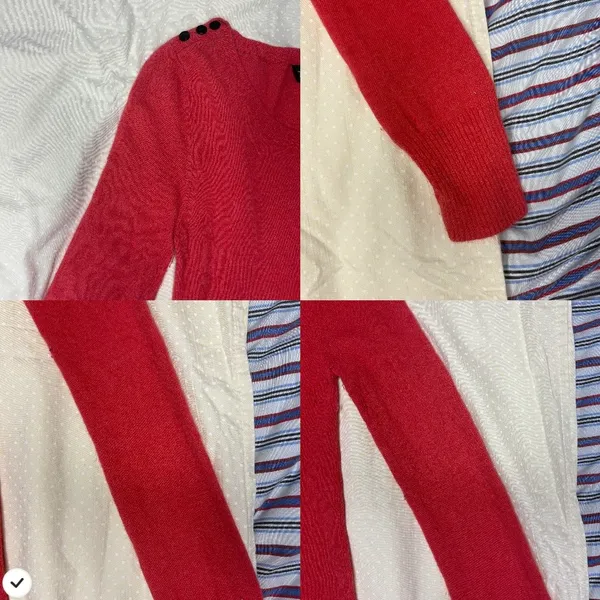 Topshop long sleeve button pocket sweater - Image 4
