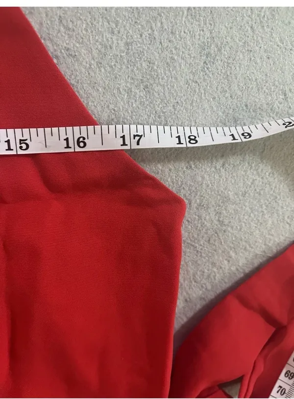 Red Fire Hot Lulus Like Backless Mini Dress Ruffle Size M - Image 4