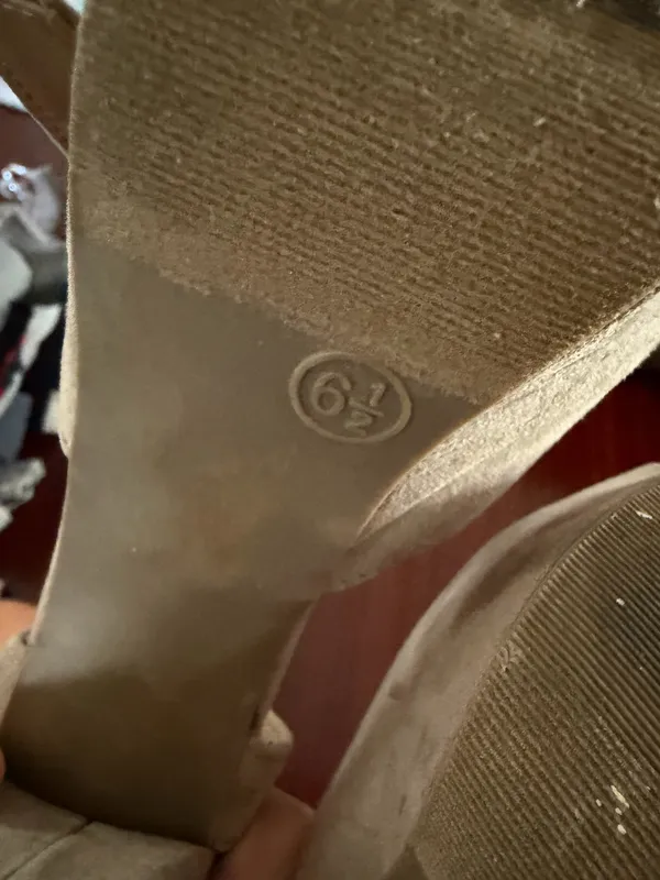 Tan Target Heels Block Ankle - Image 5