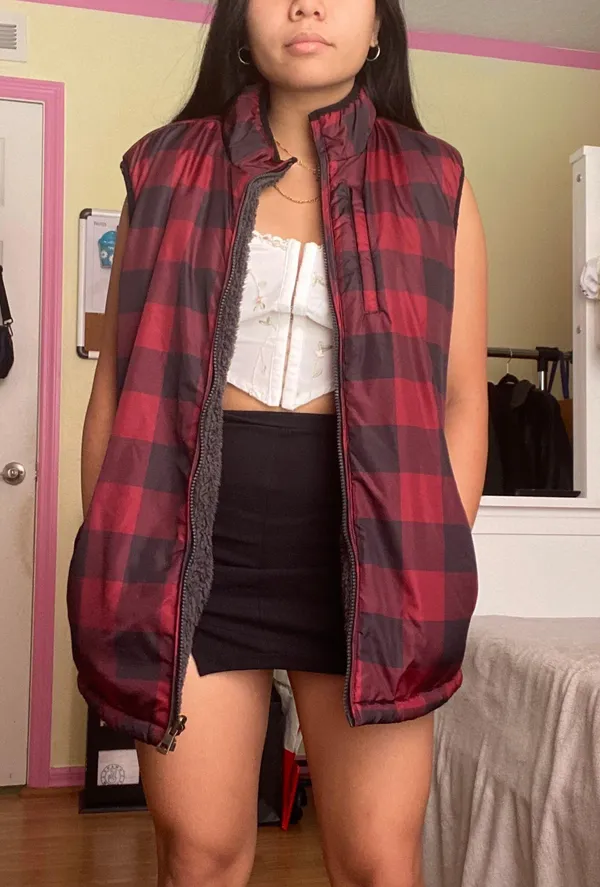Vintage Reversible Two Sides Vest - Image 2