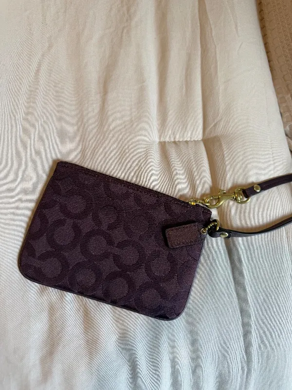 Coach Vintage Y2K Brown Wristlet - Image 2