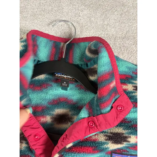 Patagonia Synchilla Snap-T Fleece Pullover Wild Desert Beryl Green Size M - Image 10