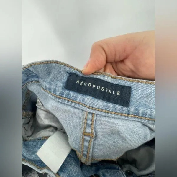 Aeropostale blue jeans size‎ 0 with rips - Image 3