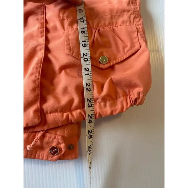 Coogi Jacket Womens Size M Orange‎ Studded Hood Casual Full Zip Australia Cotton - Image 16
