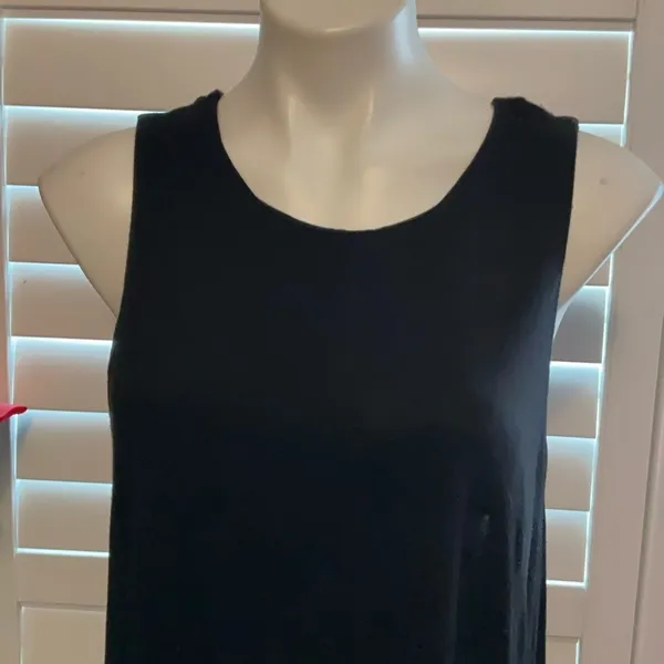 Basic Editions Black Midi Dress Size L - Image 2