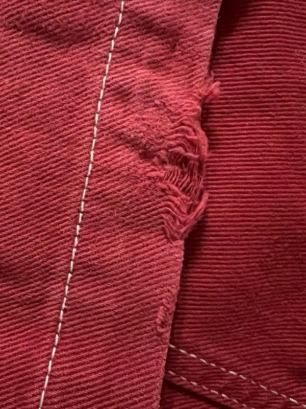 Grunge Garge red cargo pants. Size 25 - Image 8