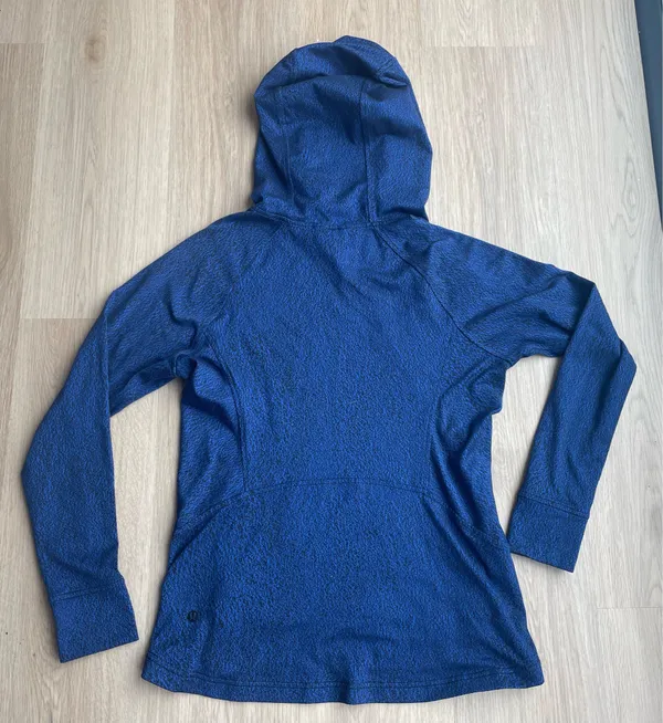 Lululemon Ready To Rulu Hoodie Jacquard Sapphire Blue Black - Image 3