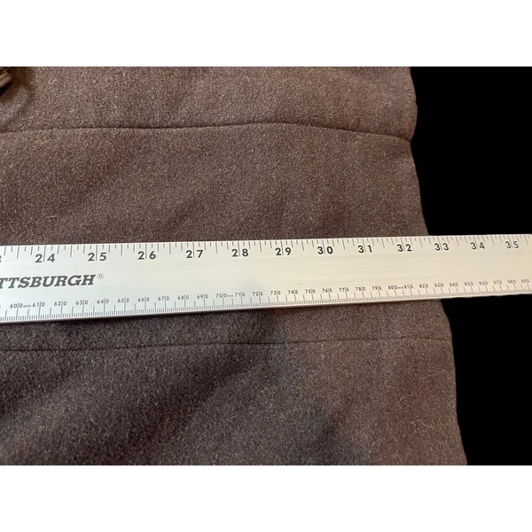 Covington Chocolate Brown Wool Toggle Closure Peacoat L (14-16) - Image 10