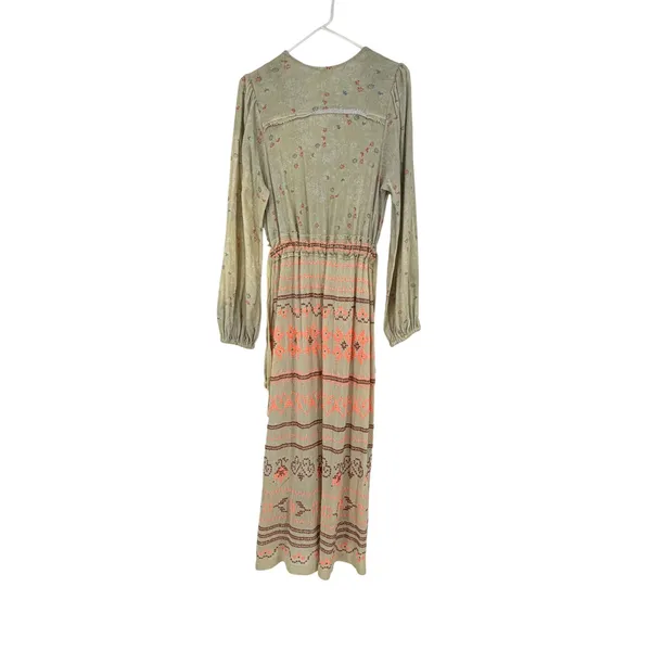 Free People Dahlia‎ Maxi Top S Endless Summer Embroidered Boho Kaftan Tunic - Image 3