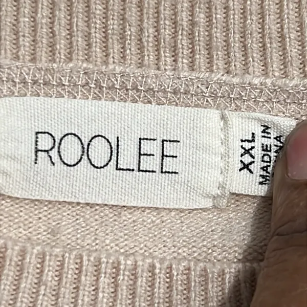Roolee Women’s cream striped knit sweater - crewneck - Size XXL - Image 6