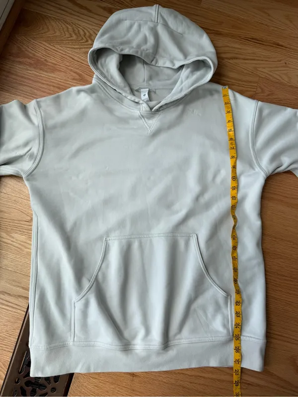 lululemon All Yours Hoodie French Terry 100% Cotton Gray - Size 12 - Image 9