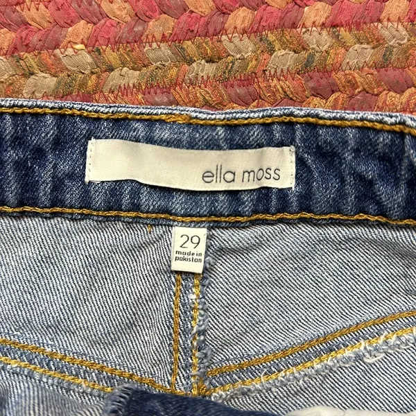 ELLA MOSS PATCHWORK DENIM HIGH RISE MINI SKIRT - Image 2