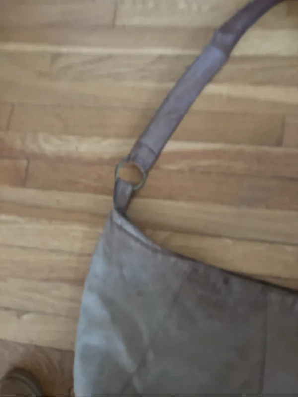 Y2K Old Navy Genuine Leather Large Satchel Purse - Image 8