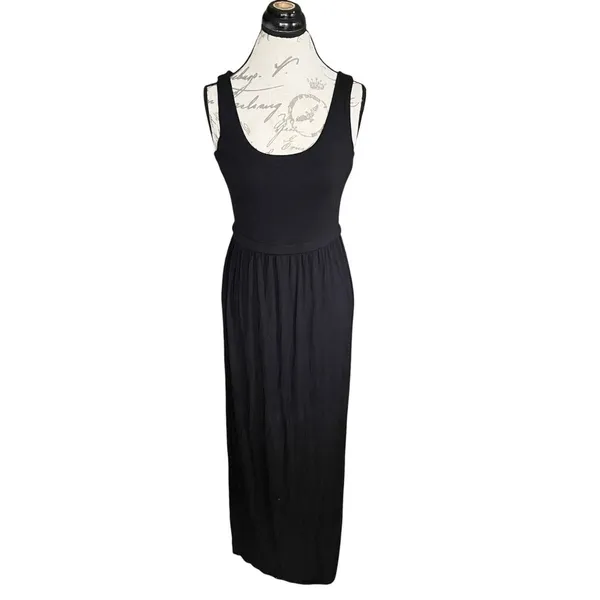 J.Crew Maxi Dress Black Small Sleeveless Tank - Image 2
