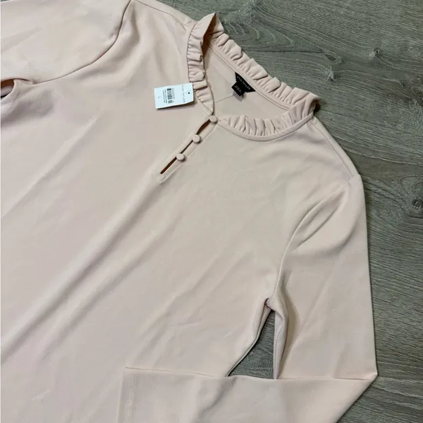 •ANN TAYLOR• ROSE PINK BLOUSE - Image 4