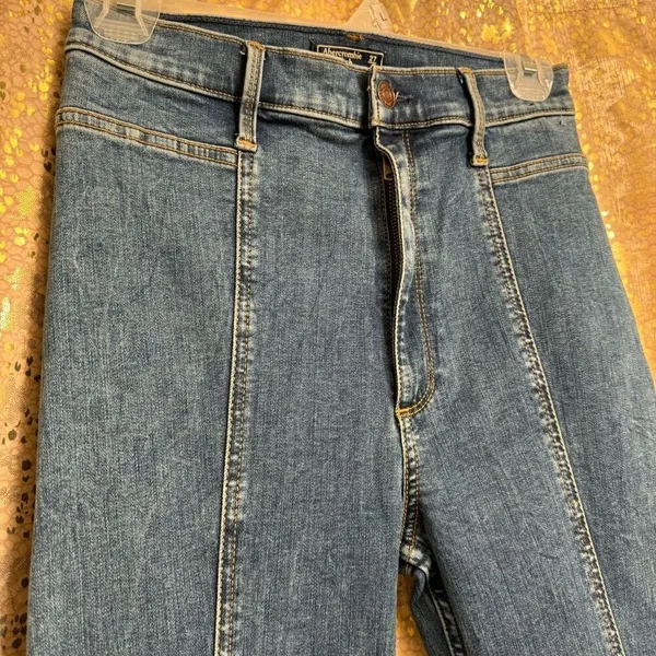 Abercrombie & Fitch Utra High Rise Super Skinny Ankle Center Seam Jeans 4/27 - Image 6