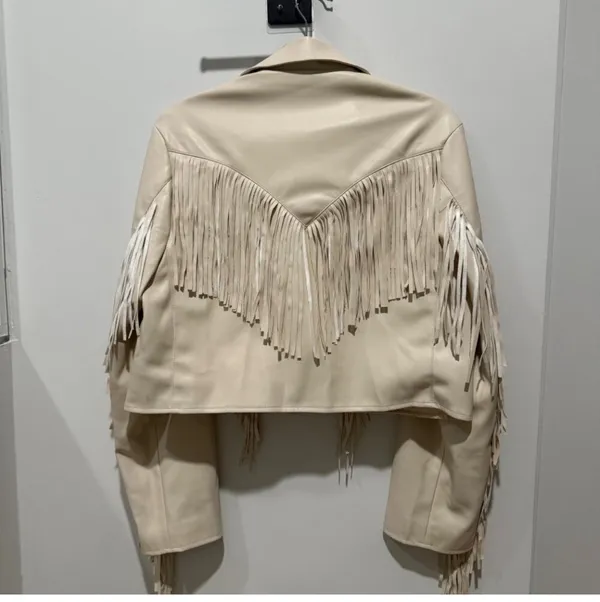 ASOS Leather Fringe jacket - Image 3