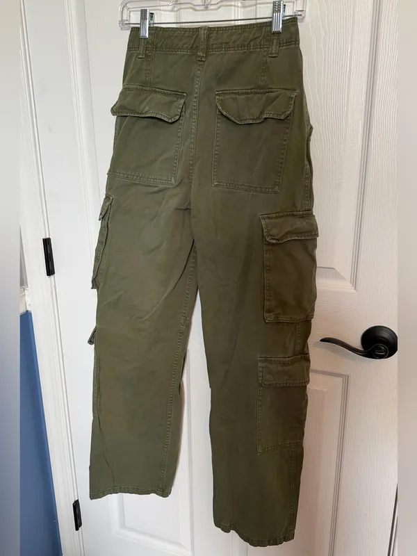 Alcott Pants Olive Multi Utility Cargo Women’s Trouser - US 26 - Image 3