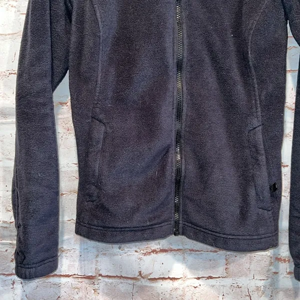 Columbia Jacket Womens Medium Black Fleece Mock Neck Interchange Full Zip - Image 3