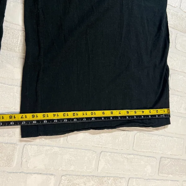 Natural Life Wide Leg Jumpsuit Overalls Womens Large Black Gauze Cotton Pocket L - Image 15