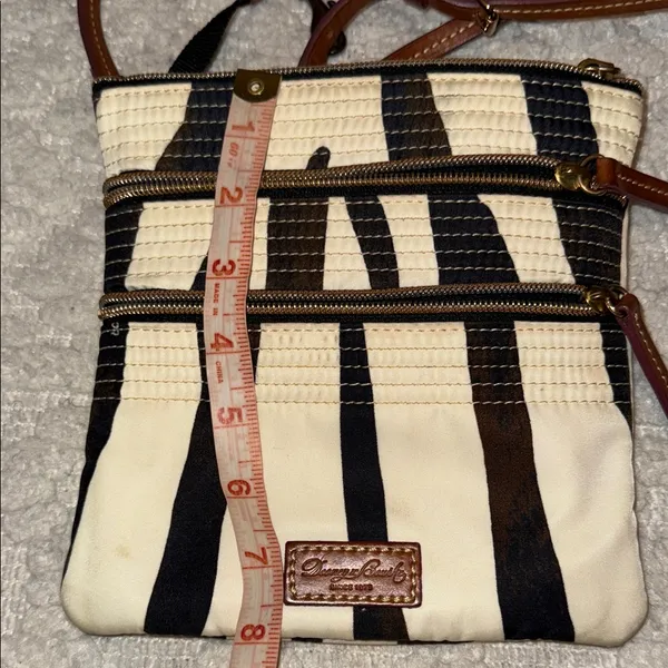 Dooney & Bourke Zebra Print Crossbody Bag - Image 6