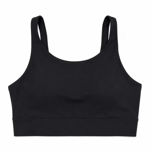 Nike Medium Sports Bra Yoga Dri-FIT Alate Curve Black DR7795-010 Workout Top - Image 2
