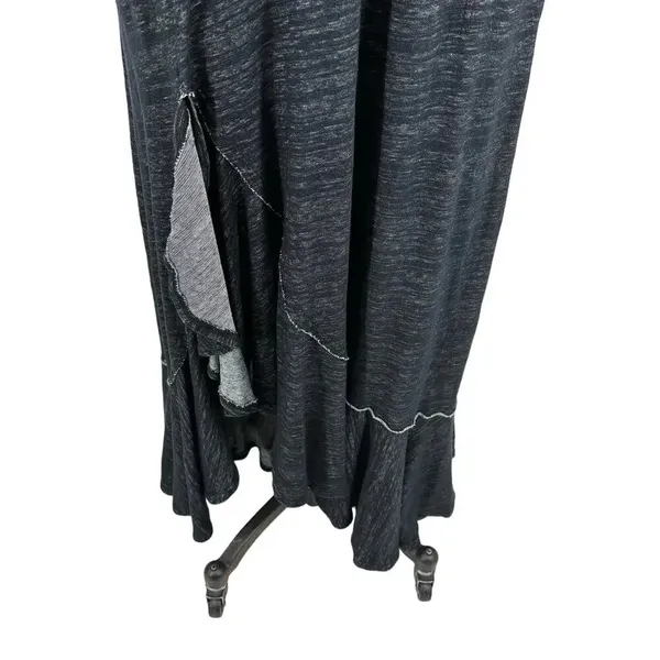 Free People Havana Tee Maxi‎ Dress Charcoal Gray Black Size XS - Image 5