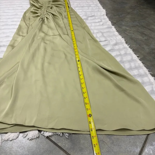 SABO Alyssia Strapless Maxi Dress Sage Green Hue Sz M Wedding Event Bridal Party - Image 12