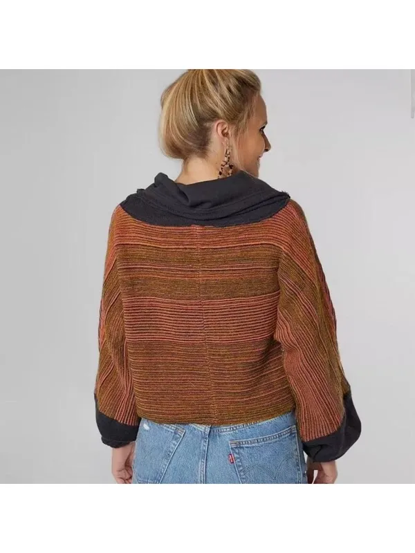 Free People Catch a Smile Cropped Alpaca Wool Blend Sweater - Image 3