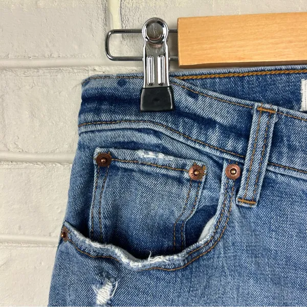 Abercrombie + Fitch Curve Love Ankle Straight Ultra High Rise Jeans Size 27/4 - Image 6