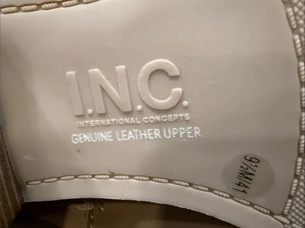 INC International Concepts Amber Really Leather Cognac Tall Boots Size 9.5 - Image 12