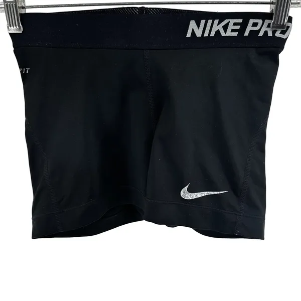 Nike Pro Dri-Fit Shorts Activewear Workout Gym Training Running Black Small - Image 2