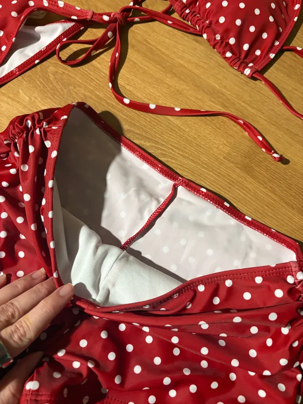 Red Shein Polka Dot Bikini Set - Image 3