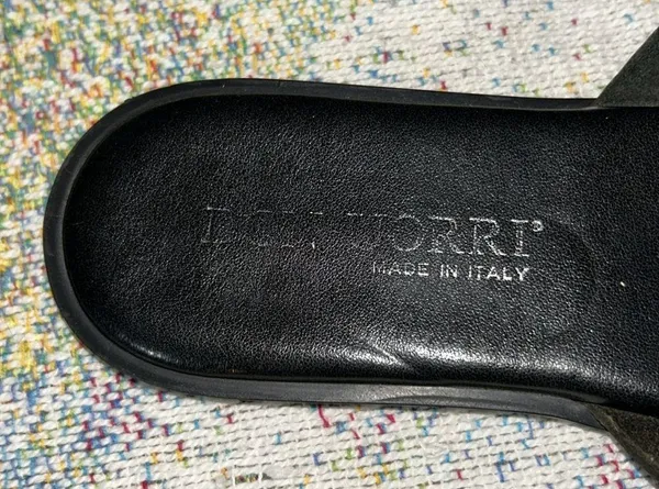 Don Uorri Size 40 Black Leather Sandals - Image 4