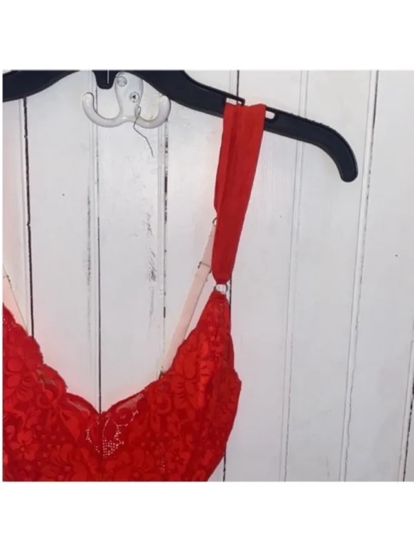 Free People HAH Cheap and Cheerful Bodysuit Blood Orange Size XS - Image 5