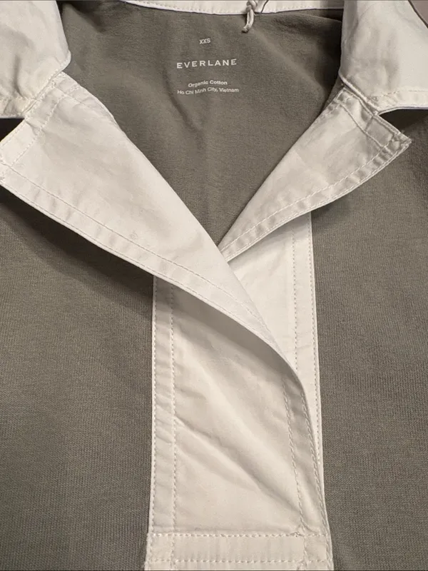 Everlane Women’s short sleeve organic cotton Polo dress sage green Size XXS NWT - Image 14