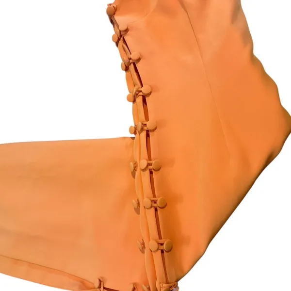 Gianni Bini Elegant Orange Strapless Dress - Image 5
