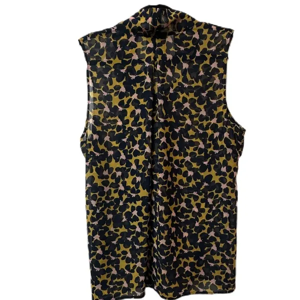 Cabi‎ By Anthropologie Flynn Floral Tie Top Size Large - Image 13
