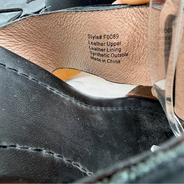 Madewell Irving Black Leather T Strap Platform Clog Heels Women’s 9.5 F0089 - Image 7